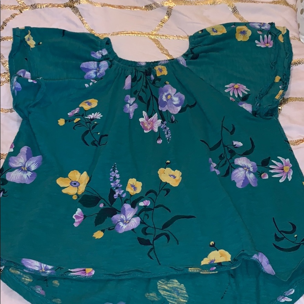 Green Flower Top!